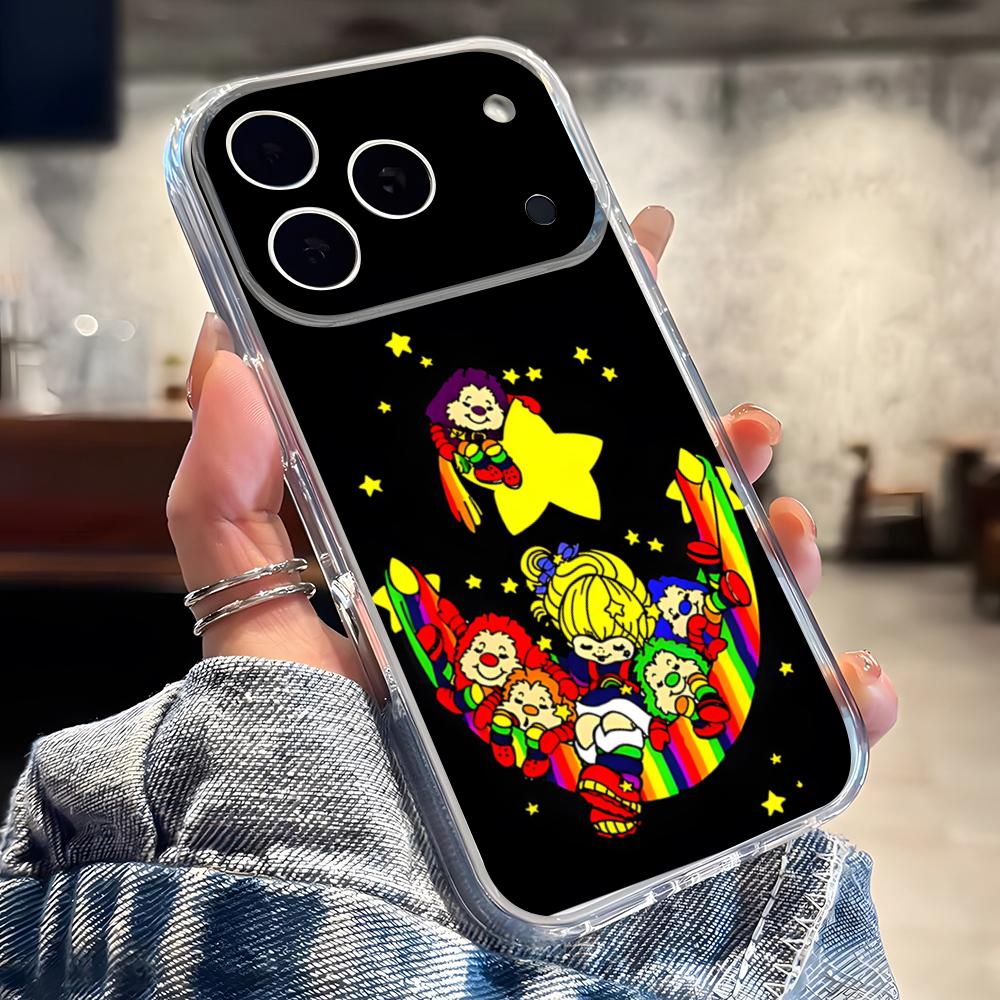 Cute Rainbow B-BriteS Phone Case For IPhone 17 16 Pro Max 15 14 13 11 12 Mini Xs X Xr 7 8 Plus Se Transparent Cover
