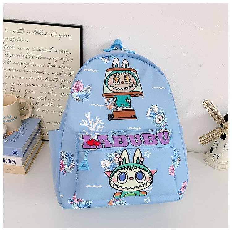 Foreign Style Internet Celebrity Boys And Girls Backpack Cartoon Animation Cute Print Primary School Bag Size Children Backpack