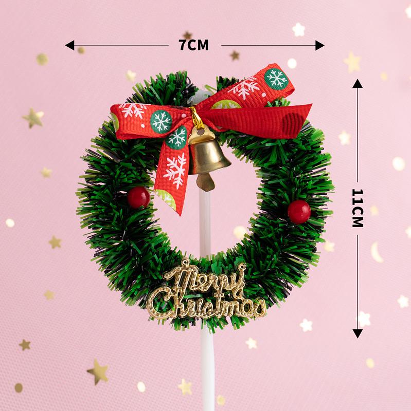 Рождественский декор: Вставки для карточек, Топперы для торта, Гирлянда из чашек, Украшения для венков, Клубничная башня, Мультяшные украшения в виде звезд и деревьев.