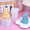 Силиконовая форма 3D Пасхальный гном Формы для свечей Формы для украшений Рождественские формы Формы для литья для украшения дома и стола