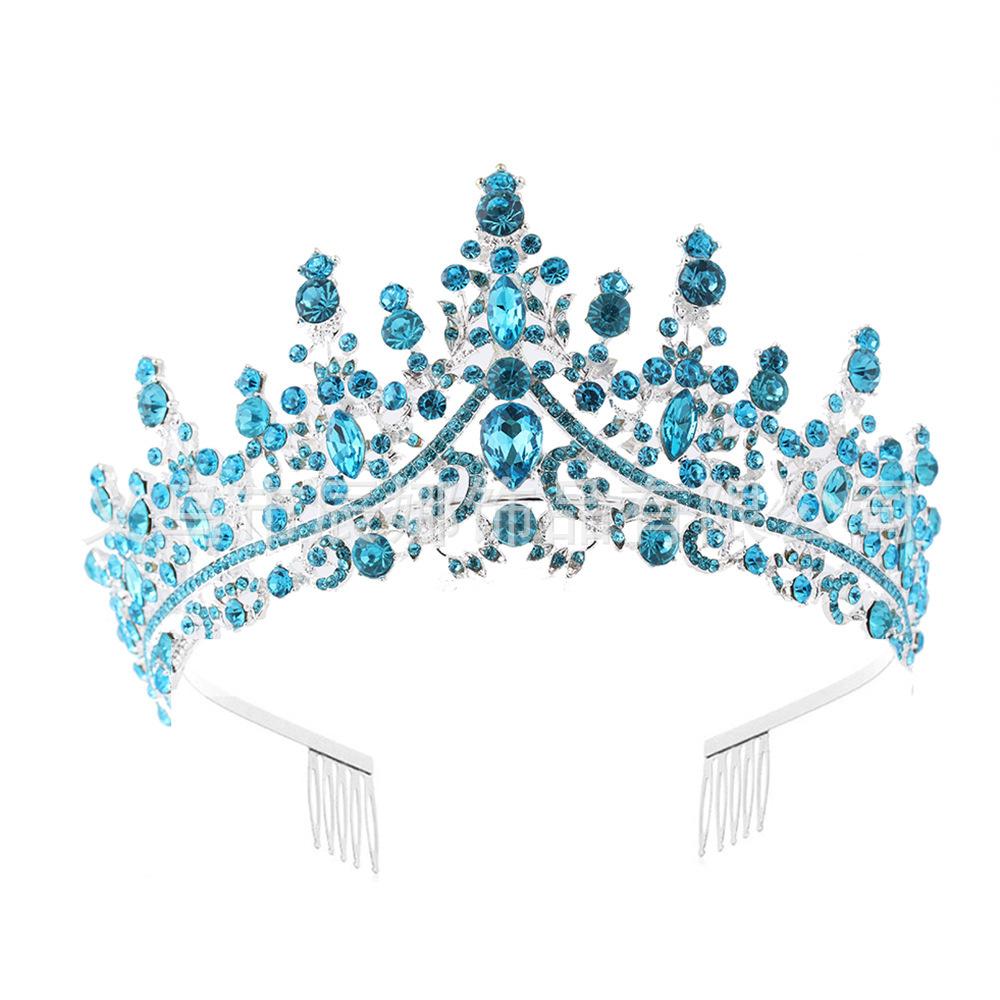 Свадебная Корона, женская повязка на голову, свадебный головной убор принцессы для взрослых, танцевальная вечеринка, корона, аксессуары для волос со стразами