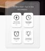 Быстрое беспроводное зарядное устройство 4-в-1 с будильником и дисплеем температуры (15W)