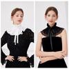 New Cotton Fake Ruffle High Collar Lace Detachable Victorian False Collar Shawl Decoration Women