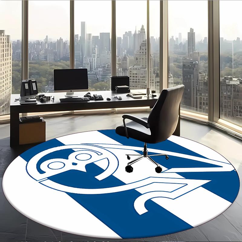 Sheffield Wednesday Fc (5) Round Office Rug Decorative Floor Rug for Office Bedroom Living Room and Home Space