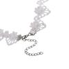 Fashion New Lady Gothic Jewelry Gift Lace Multilayer Collar White Beads Choker Necklace