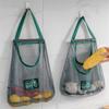 Multi-Purpose Kitchen Storage Bag Reusable Fruit Vegetable Hanging Mesh Bag For Ginger Garlic Potatoes Onions Portable Net Pouch