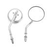 Scooter Chrome Round Side Mirror Universal 8mm Motorbike Rearview Mirrors All Aluminum 883 for Harley Retro Rearview Mirror
