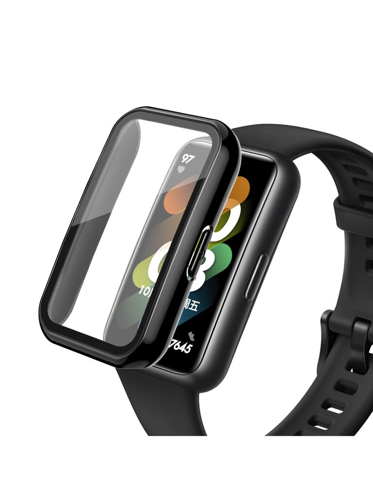 Защитный чехол для экрана для Huawei Band 7 Пластиковый жесткий чехол Закаленное стекло 0,188 мм Чувствительный к касанию для Huawei Smartband 7