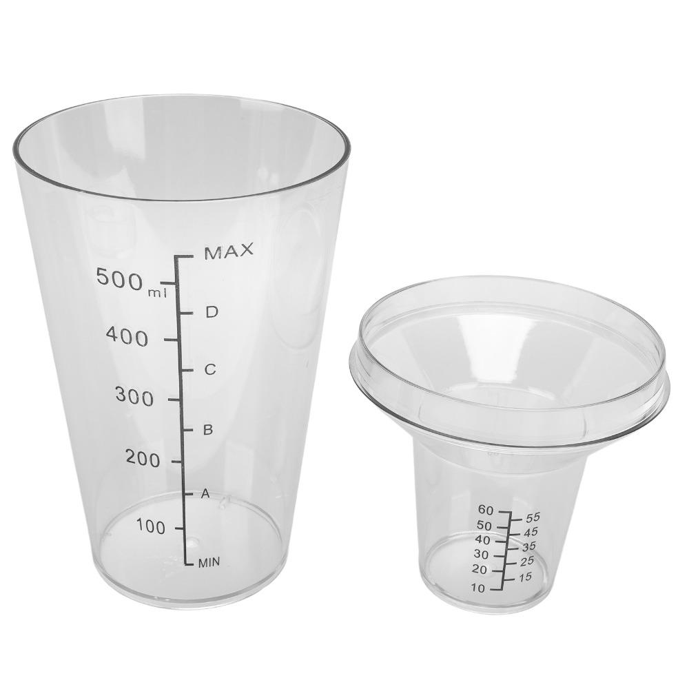 Clear Plastic Cocktail Shaker Set Spill Prevent Design Measuring Jigger Set Beverage Mixing