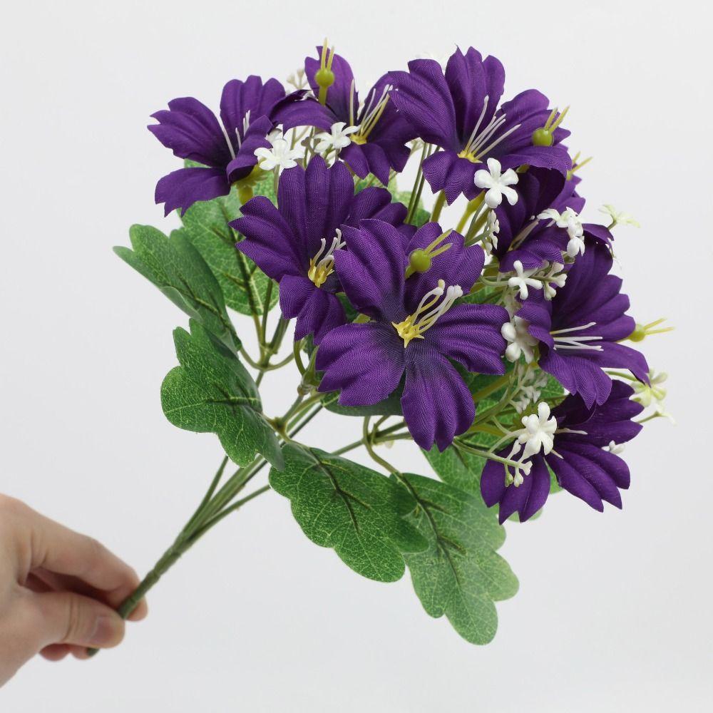 Handmade Artificial Trumpet Flower Plastic Artificial Flower Home Garden Decor