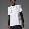 adidas X Mercedes-Amg Petronas F1 Team Удобная простая мягкая футболка с коротким рукавом для гонок, мужские топы, белые, черные JX5798