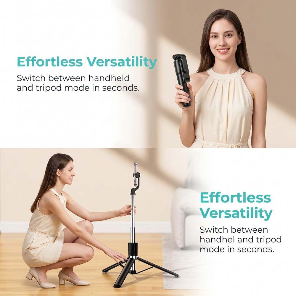 Portable Telescopic Selfie Stick 70cm Selfie Stick Tripod Bluetooth Selfie Stick Vlog Photography