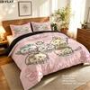 Chiikawa Pattern Bedding Quilt Set Quilt Cover Pillowcase Home Birthday Gift(1 * duvet cover + 2 * pillowcase, without core)