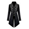 European and American Fashion New Style Halloween Cosplay Costume Tuxedo Medieval Renaissance Retro Costume Men Long Swallow-tailed Coat Clothing