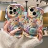 Phone Case: 2D flat, fits iPhone 18, 17, 16, 15, 14, 13, 12Pro, rainbow little cat, perfect holiday gift for Christmas and Halloween