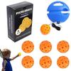 Новый одиночный тренер Pickleball, уличная базовая цветная коробка, упаковка Pe, высокоэластичные плавающие шарики Wei с отверстиями