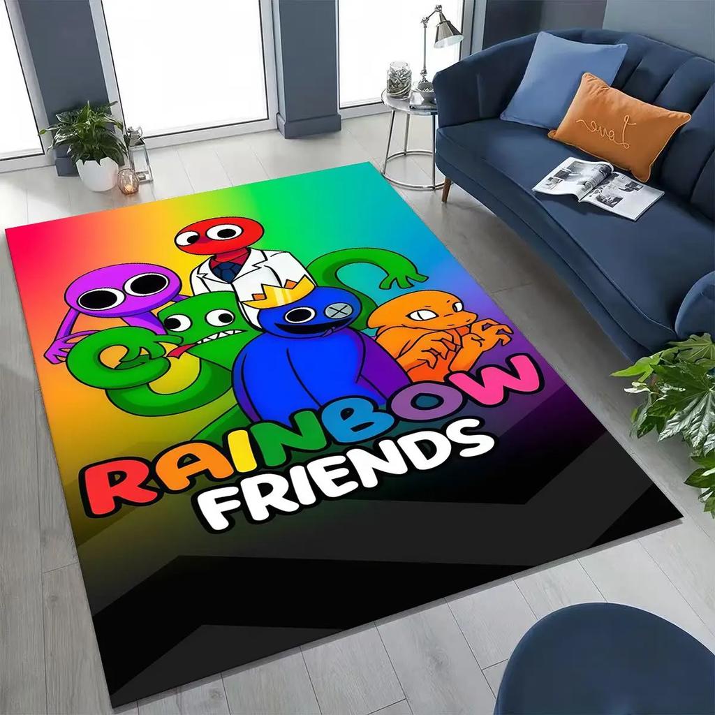 Игровой 3D ковер R-Rainbow F-Friends Мультяшный Арт для Спальни Гостиной Дивана Дома, Входной коврик, Большой Нескользящий коврик для детской игровой