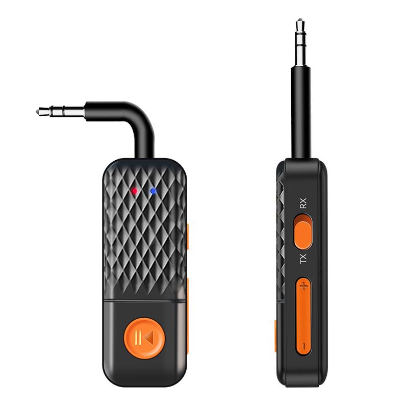 Передатчик-приемник Bluetooth 5.4 2 в 1, 3,5 мм AUX-разъем, беспроводной адаптер для самолета, микрофон для телевизора, автомобильный комплект, динамик, ПК, наушники