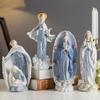 Статуя Иисуса Христа Скульптура Статуэтка Марии Фигурка Христианская Католическая Святой Предмет Современный Дом Керамическое Украшение