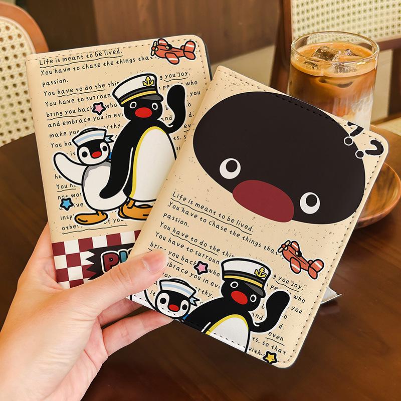 Пингвин Пингу Держатель для паспорта и сумка для документов: Милый, Защитный, Многофункциональный держатель для карт для путешествий