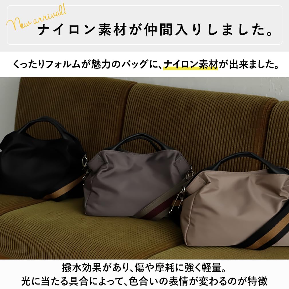 VITAFELICE Женская сумка-тоут из натуральной кожи и парусины, серая, 2-сторонняя (inb-10001z) (Нейлон Бежевый)