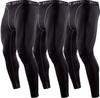 Power Stretch Sports Long Compression Protection Sweat Quick [Sillictor] Men's Tights, Underwear, Tights, 3-Piece Set, [UV + Absorbing, Drying],