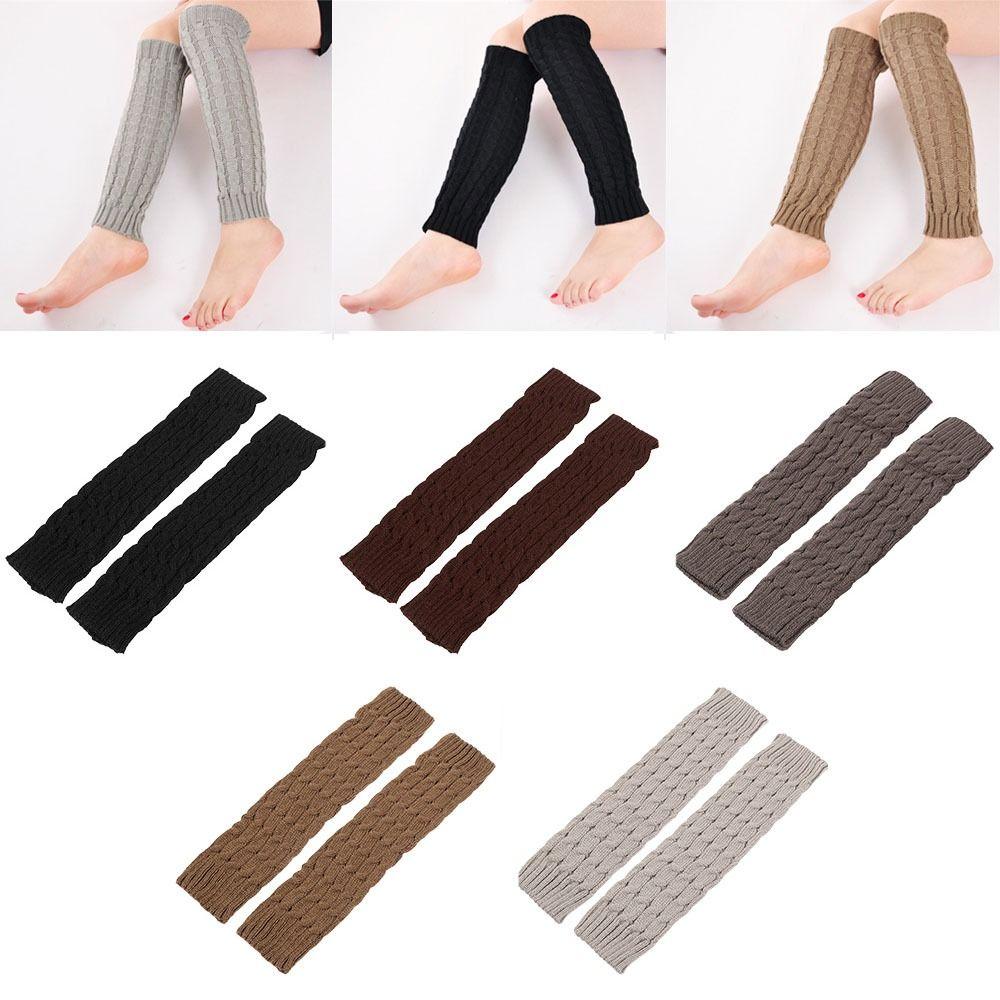 Support Knit Cable Warm Sock Long Crochet Knitted Sock Womens Winter Warm Socks Warmers Leg Socks