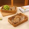 Imitation Rattan Serving Tray Set
