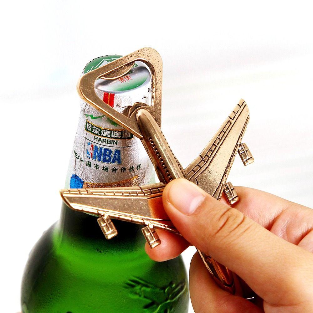 Airplane Shaped Creative Antique Bottle Opener Kitchen Tool Can Opener Beer Screwdriver