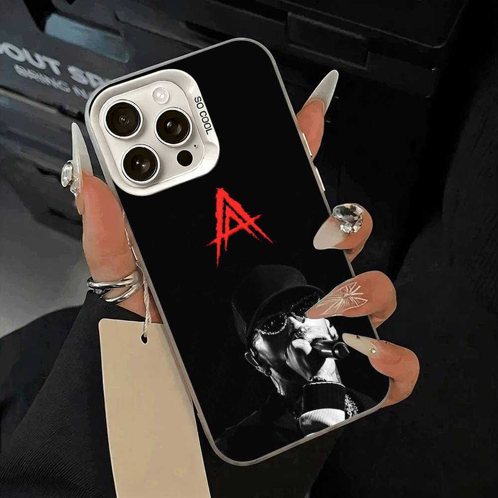 Reggaeton singer-A-Anuel- AA Phone Case For iPhone 17,16,15,14,13,12,11 Plus,Pro Max,XS,white silver phone case