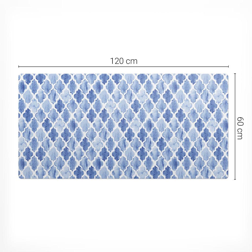 Vinyl Desk Mat with Stylish Moroccan Print 120x60 cm