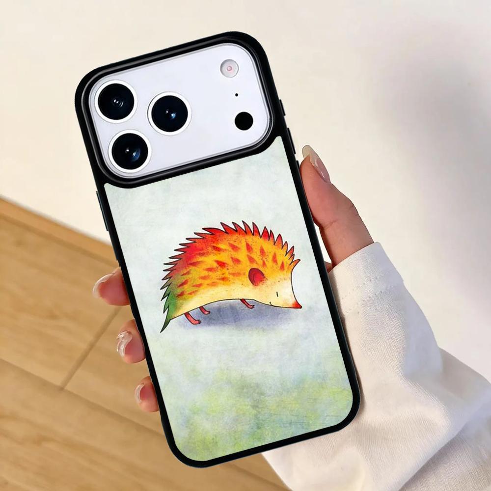 Hedgehog Mobile Phone Case for IPhone 17 AIR 16pro Max 15 14 13 12 11 Bumper Cover