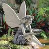 New Home Flower Fairy Bird Feeder Angel Girl Little Angel Statue Outdoor Yard Decoration Ornament