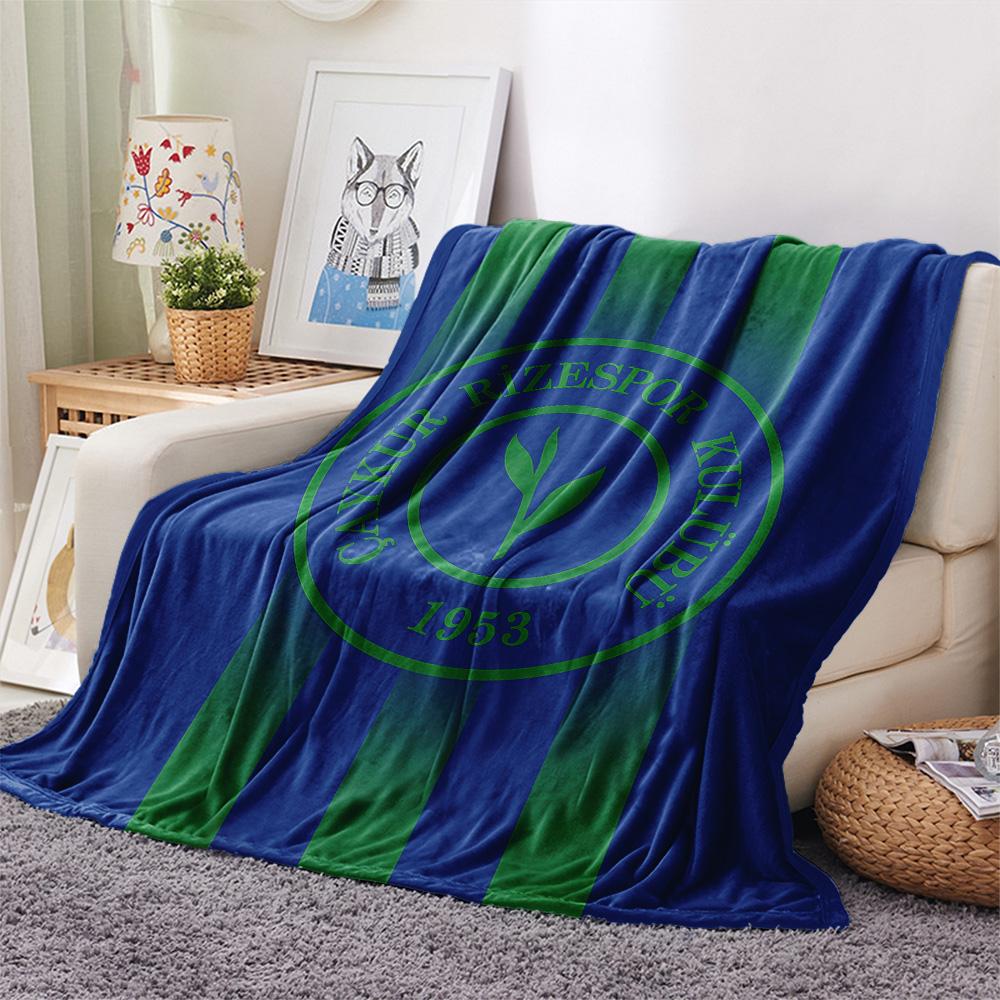Caykur Rizespor Flannel Blanket, High quality Comfortable for All Seasons, Home Decor, Warmth and Comfort