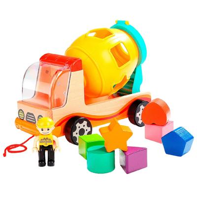 Top Bright Игрушка-каталка в виде бетоносмесителя, пазл на сопоставление форм 120308 Оригинал