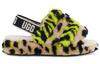 Women's Sandals UGG FLUFF YEAH Fabric Sandals Women's Lime