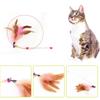 with Bell Bite resistance Cat Feather Wand Pet Entertain Toy Cat Teaser Stick Kitten Teaser Wand