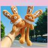Melard Funky Leopard Print Plush Rabbit Fur Keychain Pendant For Accessories Eyecatching