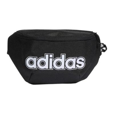 Полиэстеровая поясная сумка обычная мужская черно-белая Adidas HT4777