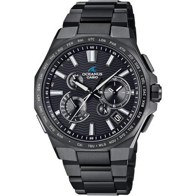 Мужские часы Casio Oceanus Classic Line с Bluetooth и питанием от солнечной энергии OCW-T6000B-1AJF Черное сапфировое стекло