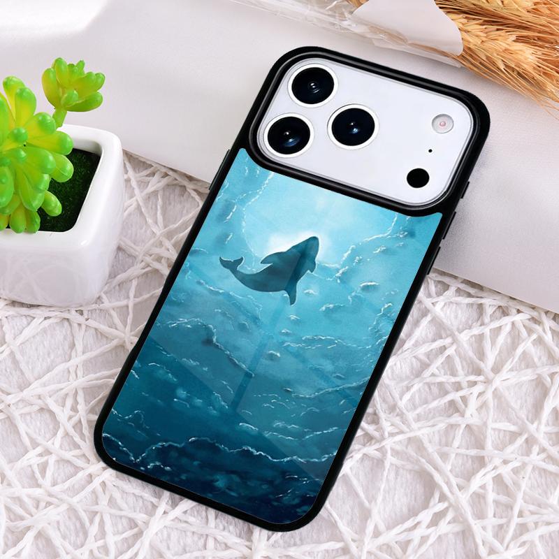 Милый Чехол для Телефона с Океанским Китом и Рыбой для iPhone 17 Air 16 15 11 12 14 13 Pro Max Ударопрочный Чехол