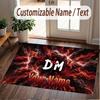 Custom Rug Depeche Mode Pattern Print Name Text Soft Non‑Slip Floor Carpet for Home Indoor Decoration