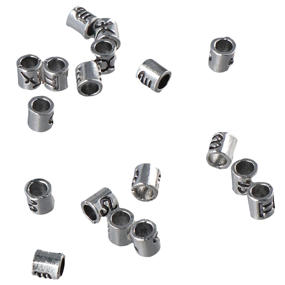 60 шт. 60 шт. Бусины со знаками зодиака, антикварные серебряные бусины-разделители, бусины гороскопа, сделай сам, ювелирное ремесло, изготовление