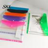 Large Capacity Paper Holder A4 Snap Button File Folder, Horizontal 11 Hole PP Document Organizer with Punch Binder Folder Name Card Slot, Transparent