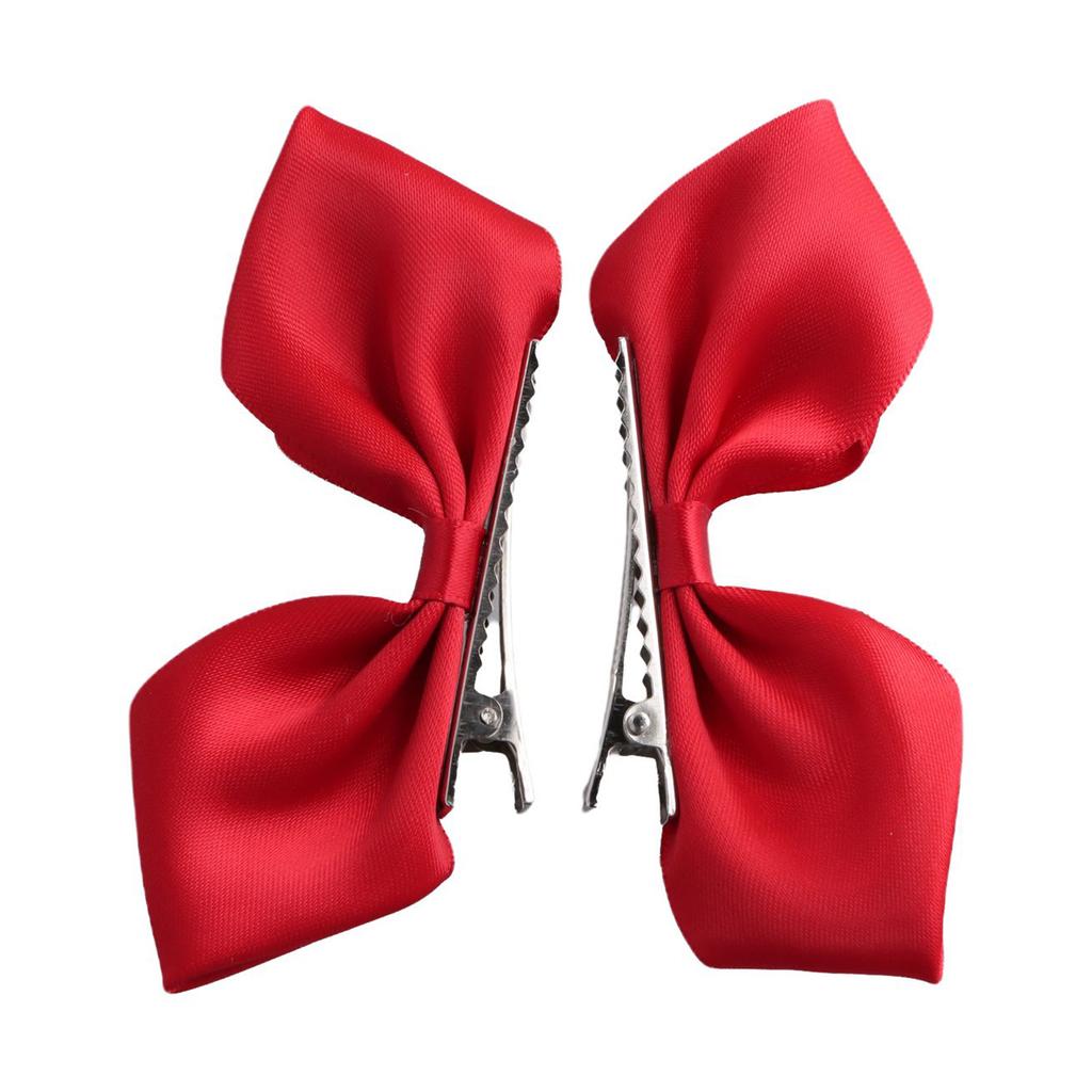 Cute Sweet Ribbon Hair Bows Clips Bowknot Side Hairpin Girls Princess Head Barrettes Headdress Hair Accessories For Women