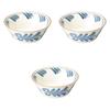 Set of 3 Ryukyu Sammai Round Bowls X Small Bowls by Setomonohonpo Buds, 4.0mm [13.5 5.2cm]