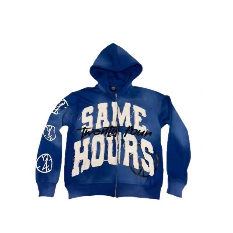 226 Letter Graphic Hoodie Unisex Loose Fit Casual Sweatshirt Fall Winter
