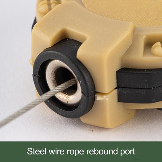 Ретрактор для нахлыстовой рыбалки, бейдж-ролик с тросом, многоцелевой, вращающийся на 360 градусов, брелок, карабин, товары для кемпинга