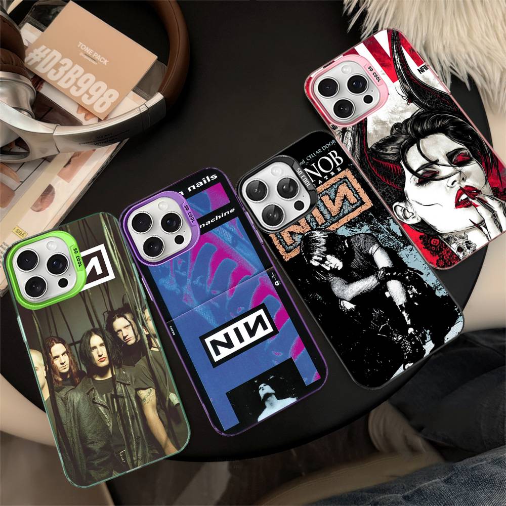 Промышленный Рок Группа Nine Inch Nails Для IPhone 17 16 15 14 13 12 11 Pro Max Plus Матовый Цветной Задний Чехол для Телефона