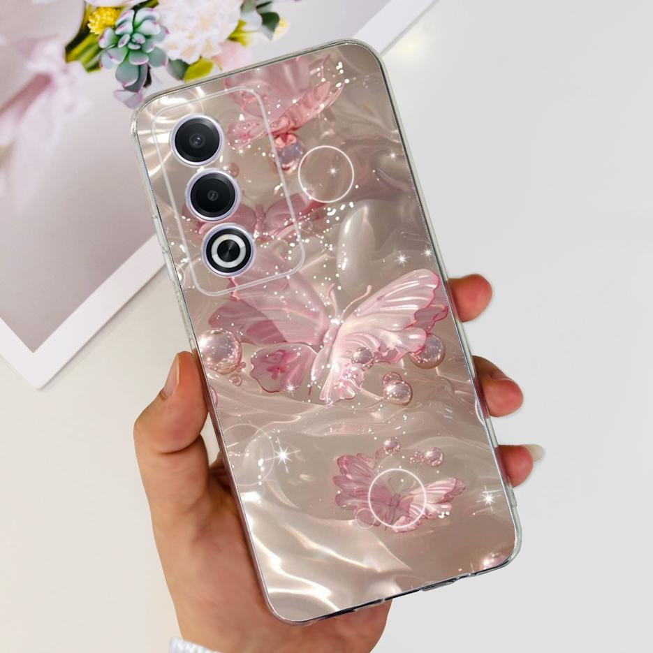For Oppo A80 5G Case CPH2639 Cute Painted Cover Clear Silicone Soft TPU Phone Case For Oppo A3 Pro A3pro 5G OppoA80 Shell Bumper